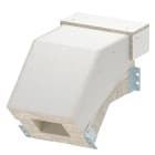 OBO BETTERMANN - Curva a scendere EI90 for PLCS D090810 100x80 Calcestruzzo leggero in fibra di vetro grigio.