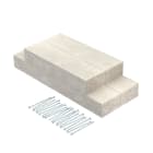 OBO BETTERMANN - Attraversamento EI90 per PLCS D090810 100x80 in Calcestruzzo leggero con fibra di vetro grigio.