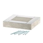 OBO BETTERMANN - Elemento terminale EI60 for PLCS D060810 100x80 in calcestruzzo leggero fibra di vetro grigio.