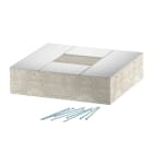 OBO BETTERMANN - Elemento terminale EI90 for PLCS D090810 100x80 in calcestruzzo leggero con fibra di vetro grigio.
