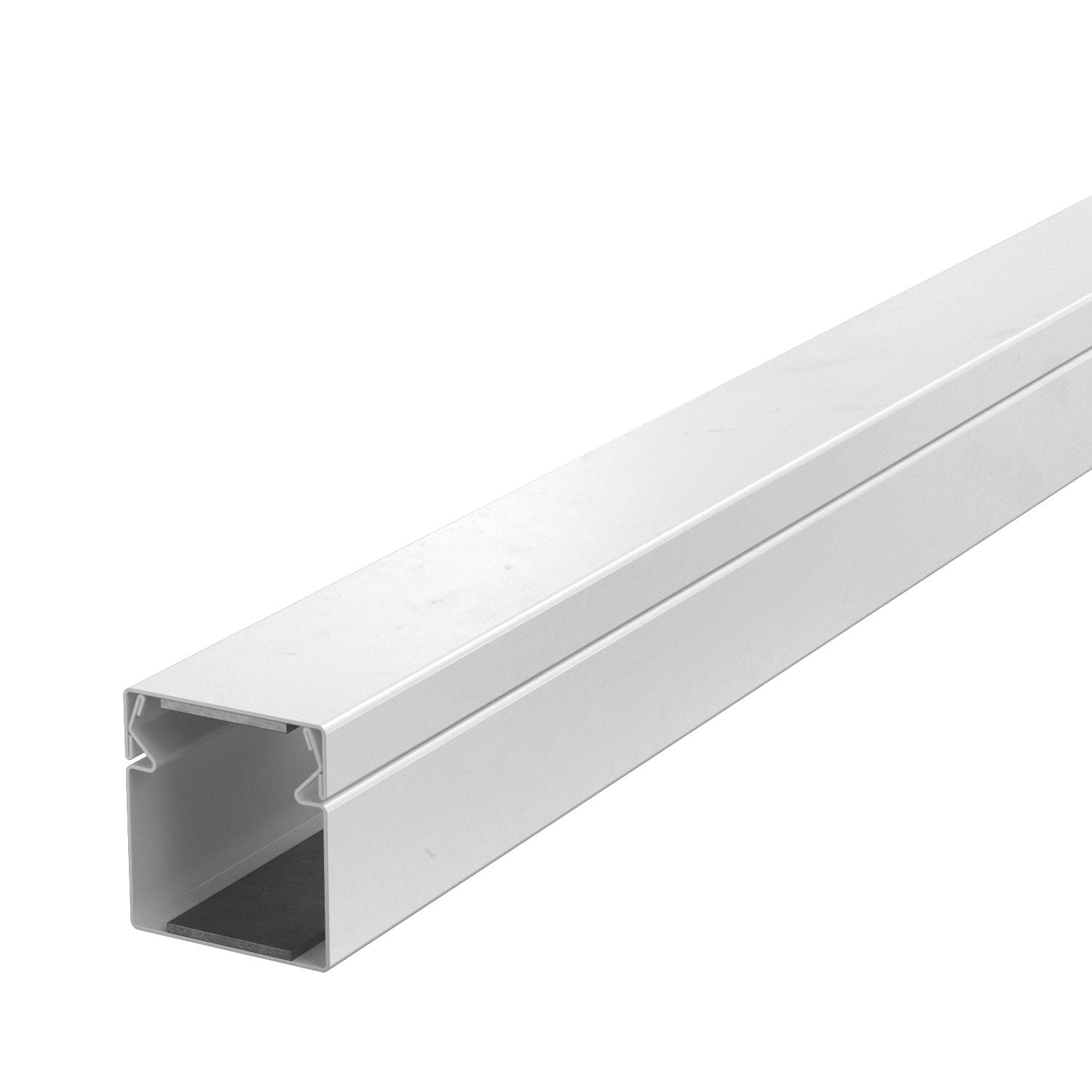 OBO BETTERMANN - Canale metallico antincendio 40x40x2000 con protezione in acciaio verniciato a polvere bianco RAL 9010.