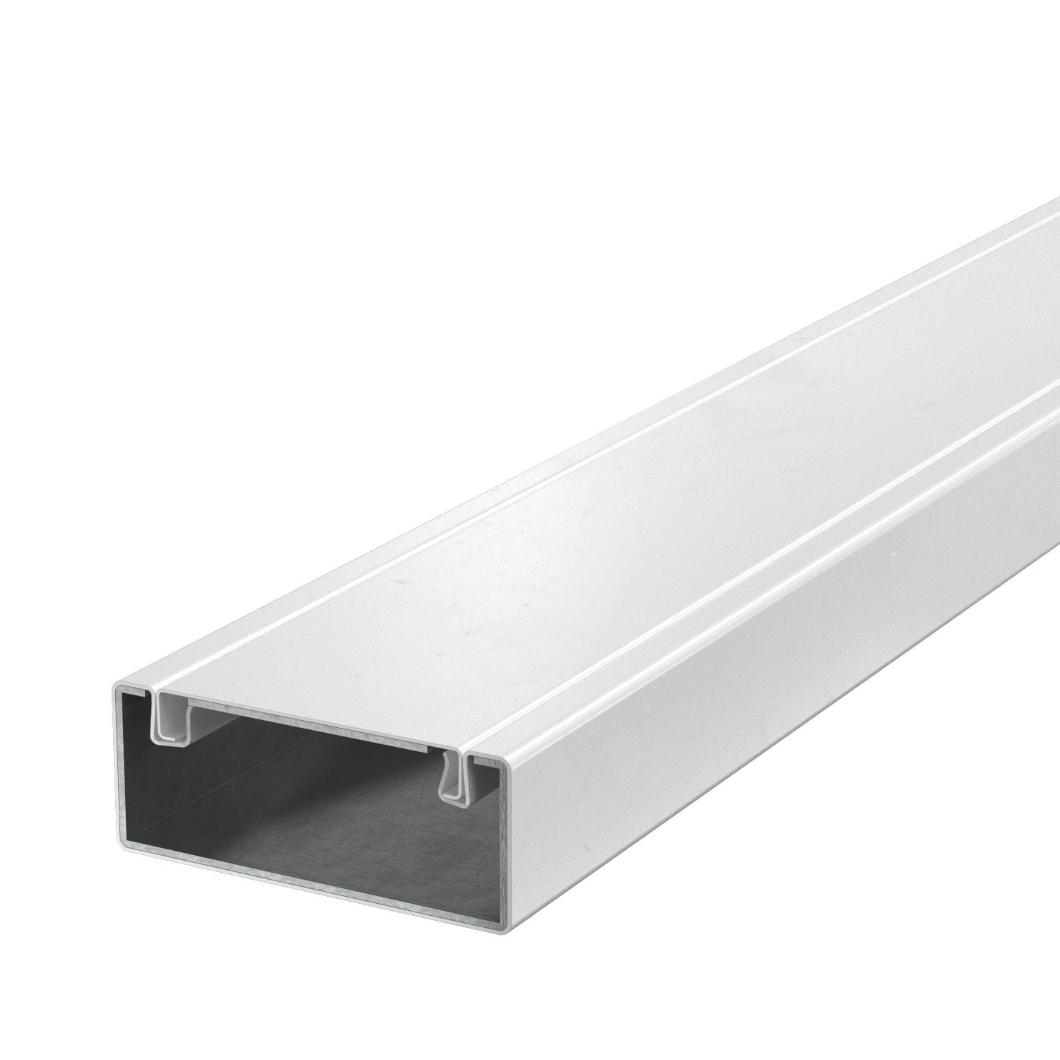 OBO BETTERMANN - Canale metallico antincendio 40x100x2000 Acciaio verniciato a polvere bianco RAL 9010 con protezione antincendio.