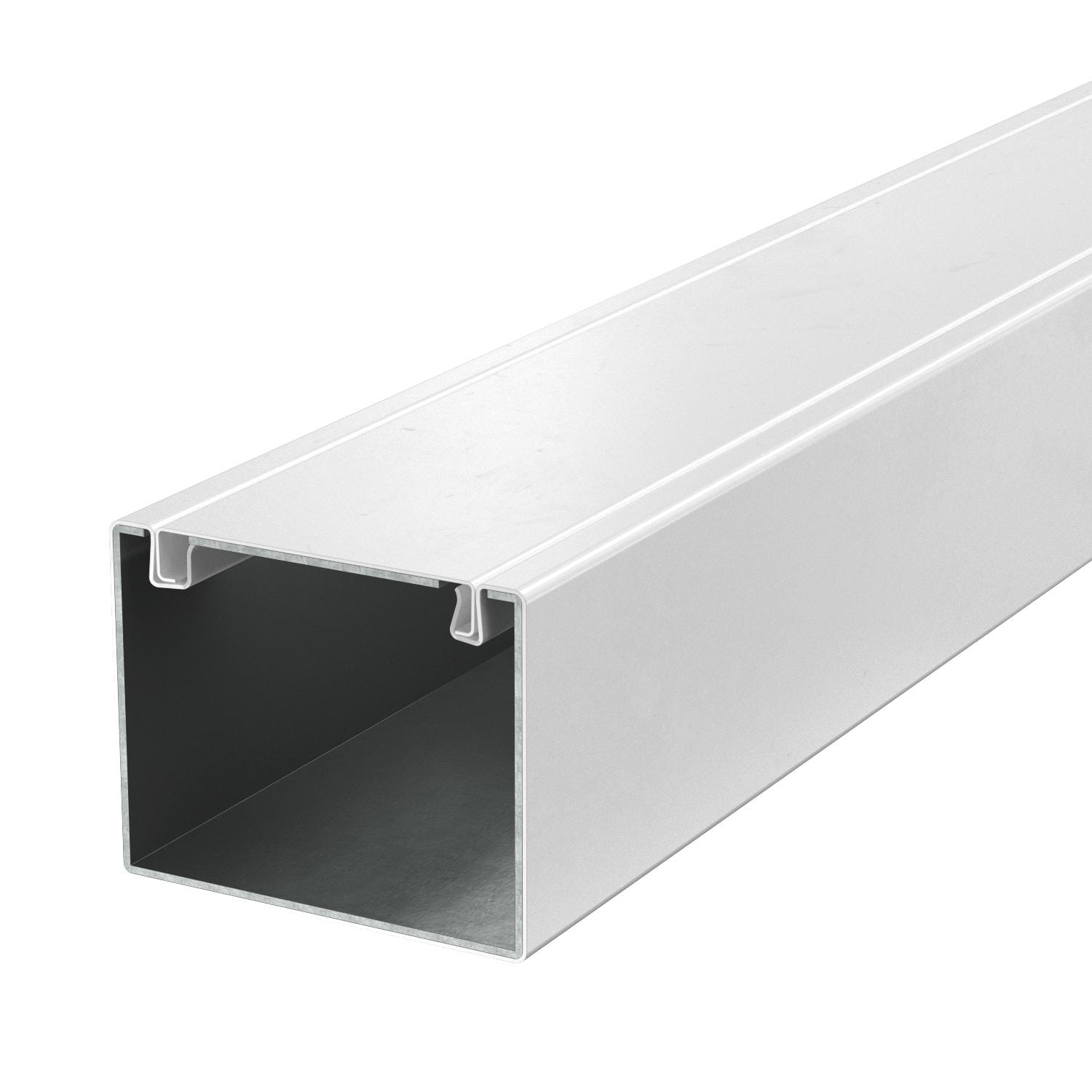 OBO BETTERMANN - Canale metallico antincendio 80x100x2000 Acciaio verniciato a polvere bianco RAL 9010 con protezione antincendio.