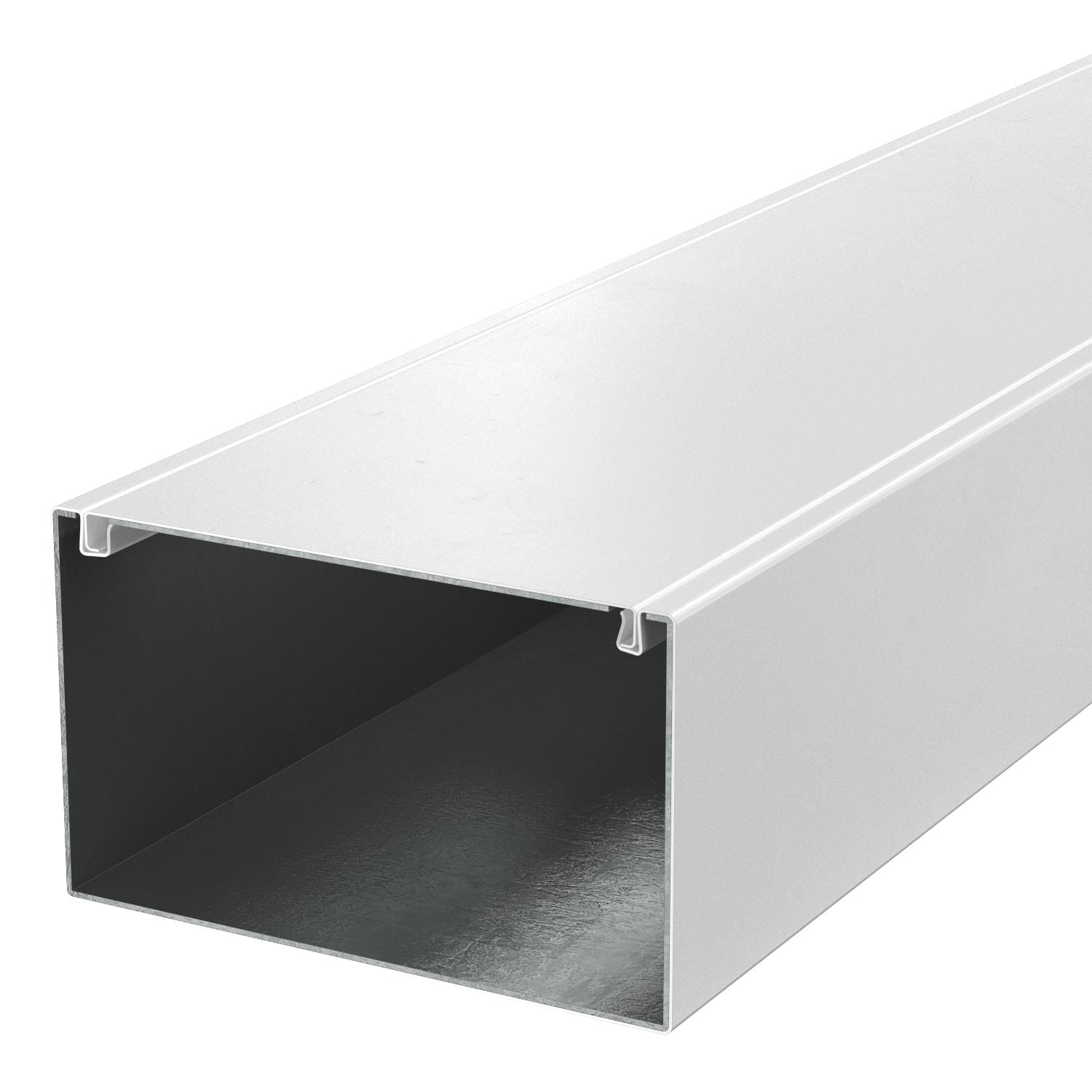 OBO BETTERMANN - Canale metallico antincendio 120x200x2000 Acciaio verniciato a polvere bianco RAL 9010 con protezione antincendio.