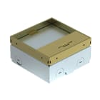 OBO BETTERMANN - Torretta scomparsa, all-in-one vuota, 15 mm recesso coperchio 140x140x75 in Ottone.