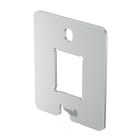 OBO BETTERMANN - DTP UH1 Supporto Presa Dati per UDHOME-ONE Tipo C 38x46x1,5 Acciaio Inox.