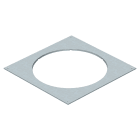 OBO BETTERMANN - Coperchio montaggio 350-3 R9 383x383x4 Acciaio zincato continuo.