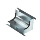 OBO BETTERMANN - Curva verticale 3 scomparti per EÜK-2 330x177,7x177,7 in acciaio zincato continuo.