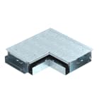 OBO BETTERMANN - Angolo esterno con uscita spazzola 424x424x87 in Acciaio zincato continuo.