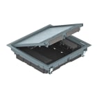 OBO BETTERMANN - Torretta scomparsa per montaggio pavimento 263x263x59 in Poliammide grigio ferro RAL 7011.