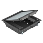 OBO BETTERMANN - Torretta scomparsa per montaggio pavimento 263x263x59 in Poliammide nero grafite RAL 9011.