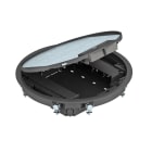 OBO BETTERMANN - Torretta scomparsa per montaggio pavimento Ø325x61 in Poliammide nero grafite RAL 9011.