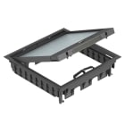 OBO BETTERMANN - Torretta scomparsa per montaggio universale 264x264x67 in Poliammide nero grafite RAL 9011.