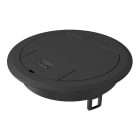 OBO BETTERMANN - Torretta scomparsa con uscita cavo 140x140x40 in Poliammide nero grafite RAL 9011 GES R2.