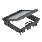 OBO BETTERMANN - Torretta scomparsa montaggio universale 264x264x67 Poliammide nero grafite RAL 9011.