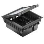 OBO BETTERMANN - Torretta scomparsa supporto moduli stand, 264x264x110 mm, poliammide nero grafite RAL 9011.