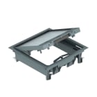 OBO BETTERMANN - Modulo per montaggio universale 222x222x65 Poliammide grigio ferro RAL 7011 Torretta scomparsa GES4-2U10T