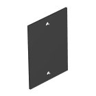 OBO BETTERMANN - T4B Coperchio cieco 55x77mm in Polivinilcloruro nero grafite RAL 9011.
