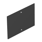 OBO BETTERMANN - T4B Coperchio cieco 110x77mm in PVC nero grafite RAL 9011.