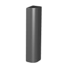 OBO BETTERMANN - T8NL EB2 9011 Flangia angolare curvata verso l'esterno Poliammide nero grafite RAL 9011.