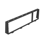 OBO BETTERMANN - Telaio di installazione per 3f+1f Modul 45 in Policarbonato/acrilnitrile butadiene stirolo nero grafite RAL 9011 MT45V.