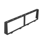 OBO BETTERMANN - Telaio di installazione per Modulo 45 in Policarbonato/acrilnitrile butadiene stirolo nero grafite RAL 9011 per 2f+2f MT45V.