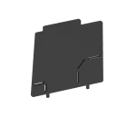 OBO BETTERMANN - Separatore per box montaggio Modulo 45 Poliammide nero grafite RAL 9011.
