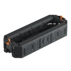 OBO BETTERMANN - Supporto universale per 4 dispositivi UT4 Modul 45 208x76x40 Poliammide nero grafite RAL 9011.