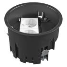 OBO BETTERMANN - Supporto montaggio GES R2 con 2 prese shuko VDE Poliammide nero grafite RAL 9011 MT R2.