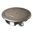 OBO BETTERMANN - Torretta scomparsa con coperchio incernierato 140 mm in zinco pressofuso ossidato-nichelato GES R2 NI-O.