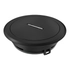 OBO BETTERMANN - Torretta scomparsa con uscita tubo 140 mm in zinco pressofuso verniciato a polvere nero RAL 9005.