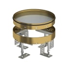 OBO BETTERMANN - RKR2 4M 20 cassetta livellabile rotonda cieco Ø215mm ottone.