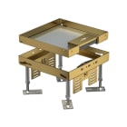 OBO BETTERMANN - Cassetta livellabile quadrata con uscita cavo 200x200mm Ottone RKSN2 4 MS 20.