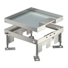 OBO BETTERMANN - Cassetta livellabile quadrata con uscita cavo 243x243mm Acciaio INOX A2 1.4301 VS 25.