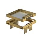 OBO BETTERMANN - Cassetta livellabile quadrata con uscita cavo 200x200mm in Ottone.