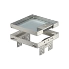OBO BETTERMANN - Cassetta livellabile quadrata con uscita cavo 200x200mm Acciaio INOX A2 1.4301.