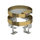 OBO BETTERMANN - Cassetta livellabile rotonda RKS2 R4 M20 con uscita cavo Ø215mm Ottone.