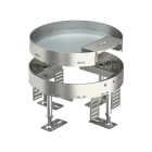 OBO BETTERMANN - rks2 r4 v20 cassetta livellabile rotonda con uscita cavo Ø215mm acciaio inox a2 1.4301.