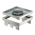 OBO BETTERMANN - Cassetta livellabile quadrata con tubo 243x243mm in Acciaio Inox A2 1.4301.
