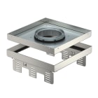 OBO BETTERMANN - Cassetta livellabile quadrata con tubo 243x243mm in Acciaio Inox A2 1.4301.