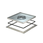 OBO BETTERMANN - RKF3 V2 30 cassetta telaio con tubo 283x283x30 acciaio inox A2 1.4301.