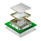 OBO BETTERMANN - TRKSN 9 MS 25 cassetta pav. seminato laterale, recesso 25mm 243x243x83 Ottone.