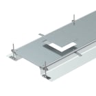 OBO BETTERMANN - Canale filo pavimento per torretta GES6 2400x400x140 in acciaio zincato continuo.