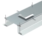 OBO BETTERMANN - Canale filo pavimento per torretta GES9 2400x600x240 in acciaio zincato continuo.
