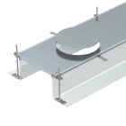 OBO BETTERMANN - Canale filo pavimento per torretta GESR9 2400x500x240 in acciaio zincato continuo.