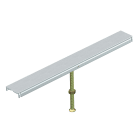 OBO BETTERMANN - DSU2 400 6050 giunto coperchio perno supporto OKA-W acciaio zincato continuo.