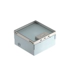 OBO BETTERMANN - Torretta scomparsa, all-in-one per 4 dispositivi ITA 198x198x110 Acciaio INOX A2 1.4301.