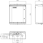 OEC - Contenitore 340x290 modulare in materiale termoplastico per telecomunicazioni ed energia
