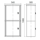 OEC - Contenitore 500x500 Sovrapposto senza serratura