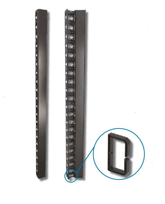 OEC - ANELLO PLASTICO PASSAPERMUTE VERT. NERO